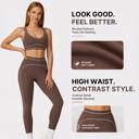  WOO YOGA Open back Contrast Trim Activewear Set