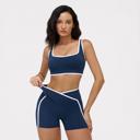 Medium WOO YOGA Contrast Trim Workout Matching Set
