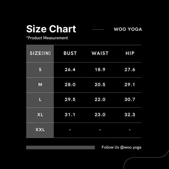 WOO YOGA Contrast Trim Workout Matching Set