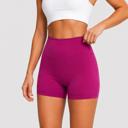Red Medium WOO YOGA Built In Liner Workout Shorts