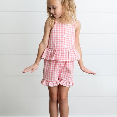 Pink Check Set