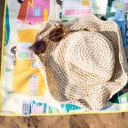  Happy Camper Beach Towel