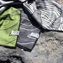  Black Terrain Beach Towel