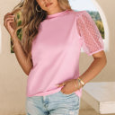 XL Tulle Puff Sleeve Top