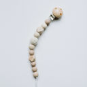Beige Nora Pacifier Clip
