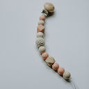 Peach Nora Pacifier Clip