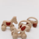  Wooden toy on wheels