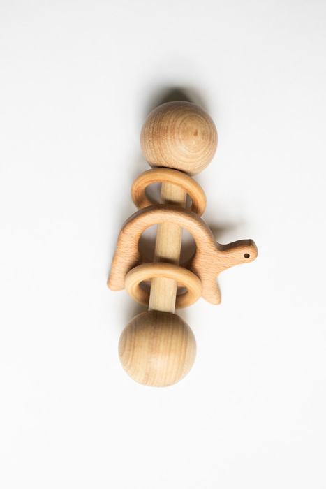 Wooden Rattle with Animal