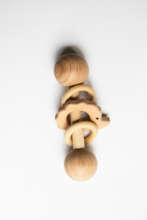 Wooden Rattle with Animal