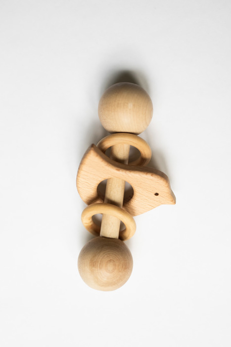 Wooden Rattle with Animal