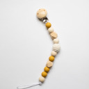 Mustard Nora Pacifier Clip