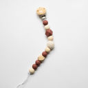 Burgundy Nora Pacifier Clip
