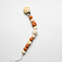 Orange Nora Pacifier Clip