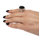  Cherry Amber Adjustable Ring