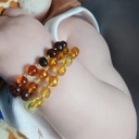  Baltic Amber Bracelet for Baby, Infant, Toddler, Big Kid, Child