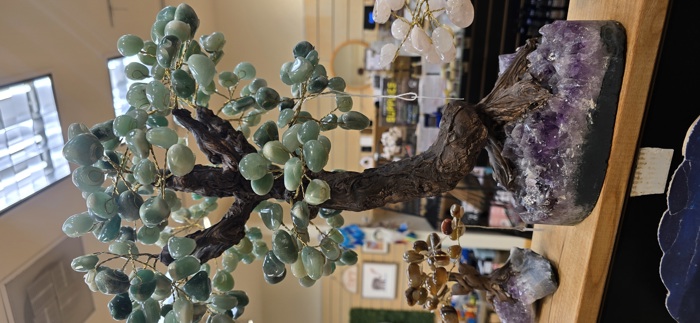 Jade Crystal Tree  18" Tall