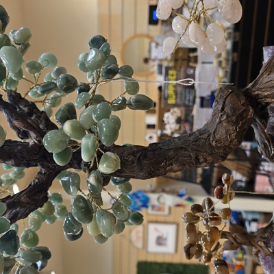 Jade Crystal Tree  18" Tall