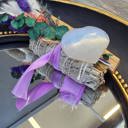  White Sage Smudge Kit w/ Sage Bundle Palo Santo Stick Selenite heart  (Spiritual Cleansing Kit Sage Kit Organic Smudge Sticks)