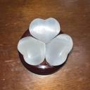  SELENITE Crystal Hearts