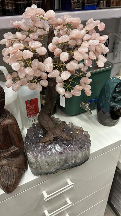Rose Quartz Crystal Tree  18" Tall