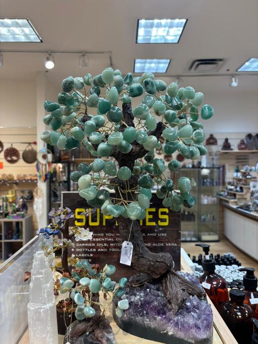 Jade Crystal Tree  18" Tall