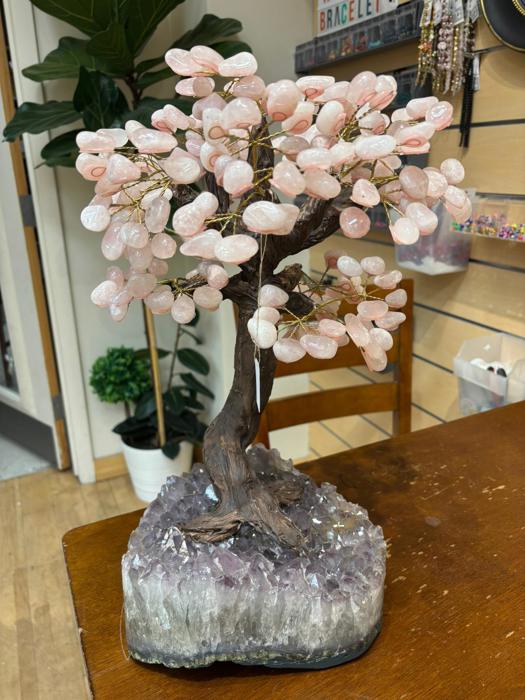 Rose Quartz Crystal Tree  18" Tall