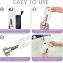  Clear Quartz Crystal Glass Water Bottle.